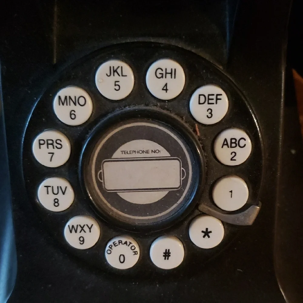 Restoration Hardware Black Vintage Telephone